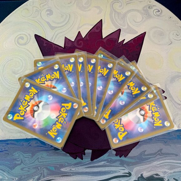 10 Holo Japanese Pokemon Cards with Pins & Sticker Bundle - Picture 2 of 6